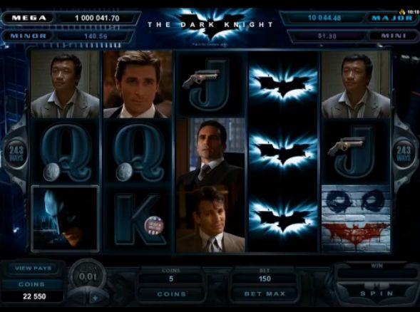 Batman The Dark Knight Rises Microgaming Slot