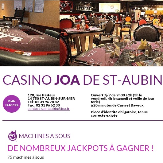 Casino Joa de Saint Aubin revoit sa carte des menus