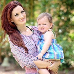 Holly Madison avec sa fille Rainbow
