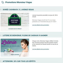 Bonus gratuit Monsieur Vegas sans condition de depot