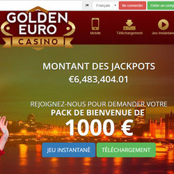 Jackpot progressif Golden Euro Casino