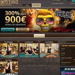 Osiris Casino live croupiers en direct