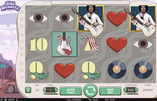Machine a sous Jimi Hendrix de Netent