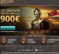 Bonus gratuit casino Osiris