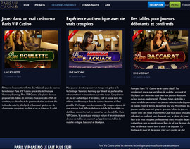 Live Casino Paris VIP avec croupiers en direct