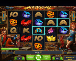 Machine à sous Wild Rockets de Netent