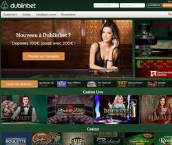 Nouvelle charte graphique de Dublinbet Casino