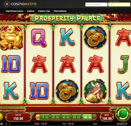 Machine à sous Prosperity Palace du logiciel Play'n Go sur Casino Extra