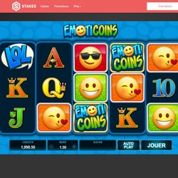 Machine à sous Emoticoins du logiciel Microgaming sur Stakes Casino