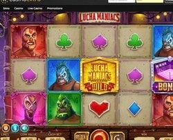 Machine à sous Lucha Maniacs du logiciel Yggdrasil sur Casino Extra