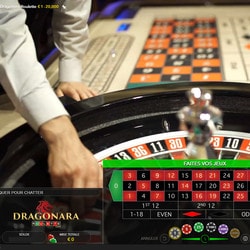 Roulette en live en direct du Dragonara Casino avec croupiers en direct