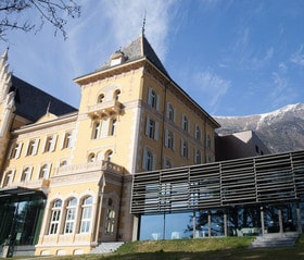 Entrée du Casino Saint-Vincent en Italie