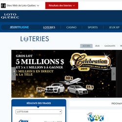 Bons résultats de Loto Québec grâce aux loteries et Espace Jeux