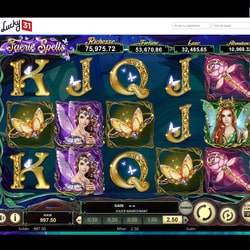 La machine à sous Faerie Spells de BetSoft disponible sur Lucky31