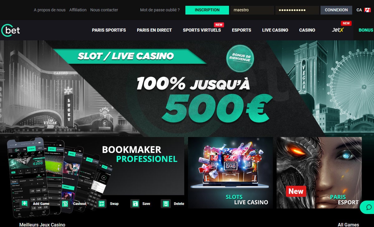 revue de Cbet casino