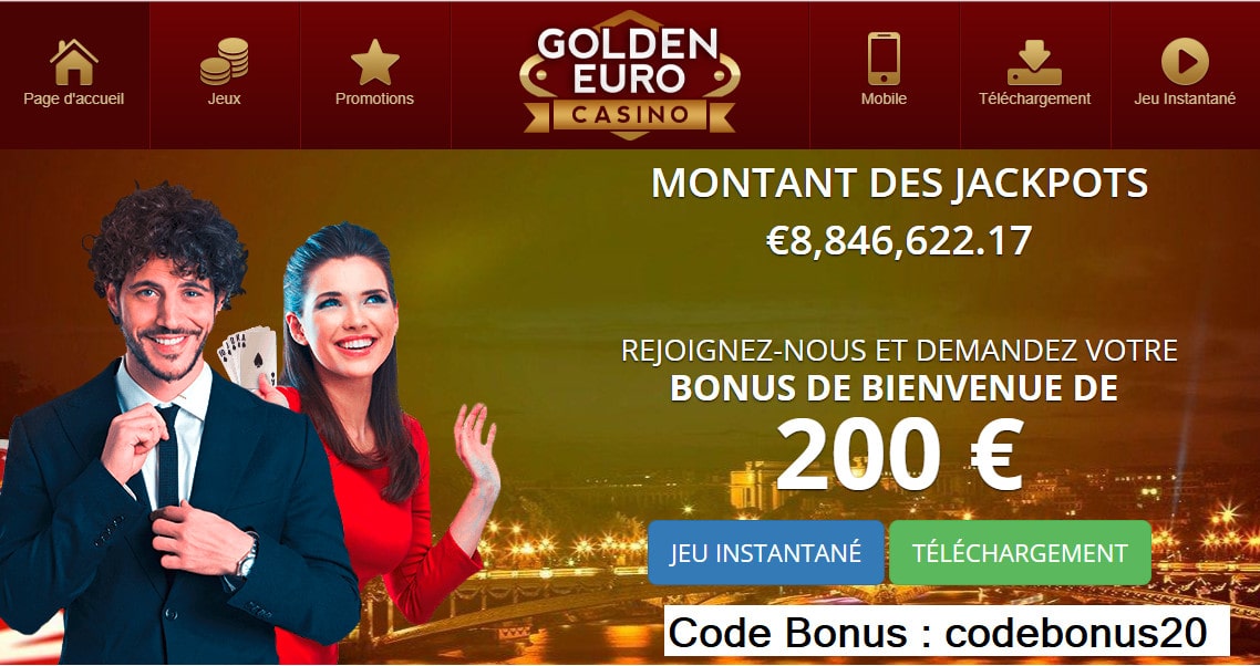 Code Bonus Golden Euro Casino