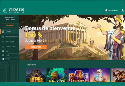 Casino Cresus sur le guide de casino en ligne Codebonuscasino.com