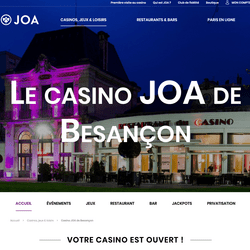 Joa conserve son contrat délégation de service public pour le Casino de Besançon