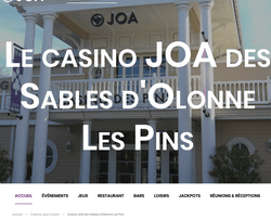 Trois jackpots progressifs tombent Joa Casino des Sables-d'Olonne