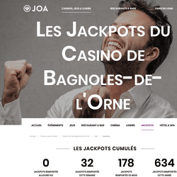 Une joueuse décroché le jackpot progressif au Casino Joa de Bagnoles-de-l’Orne