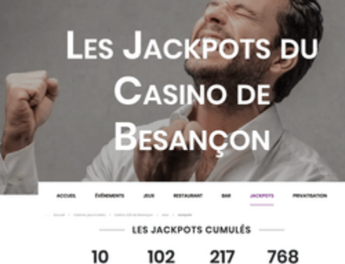 Jackpot progressif : un gros gagnant au Casino JOA de Besançon